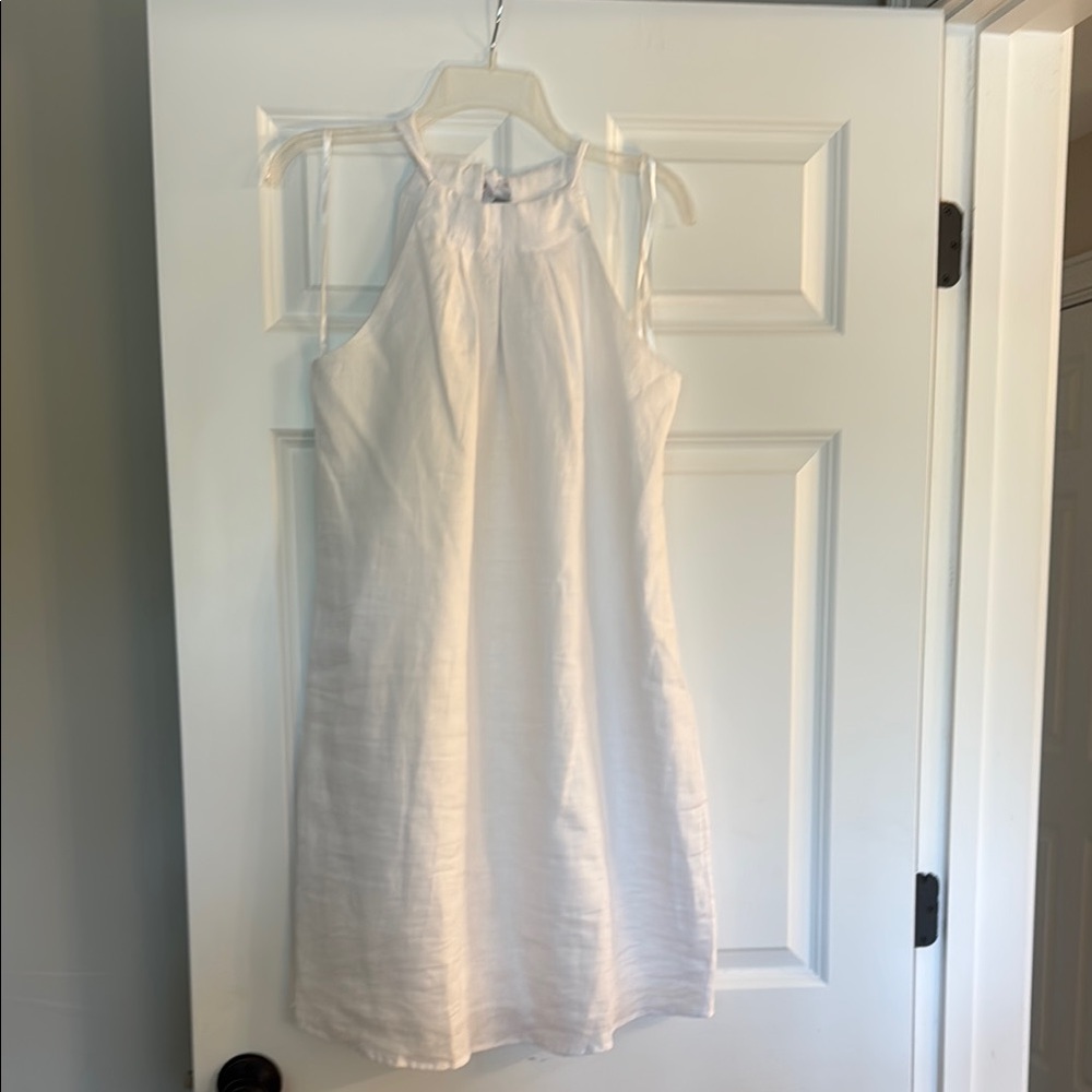 28 Palms White Halter Dress Size Small